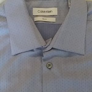 Calvin Klein Men's Dress Shirt Slim Fit
